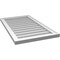 Ekena Millwork Vertical Surface Mount PVC Gable Vnt: Non-Functional, w/2"W x 1-1/2"H, Brickmould Frame, 20"W x 34"H GVPVE20X3402SN - alternate 3